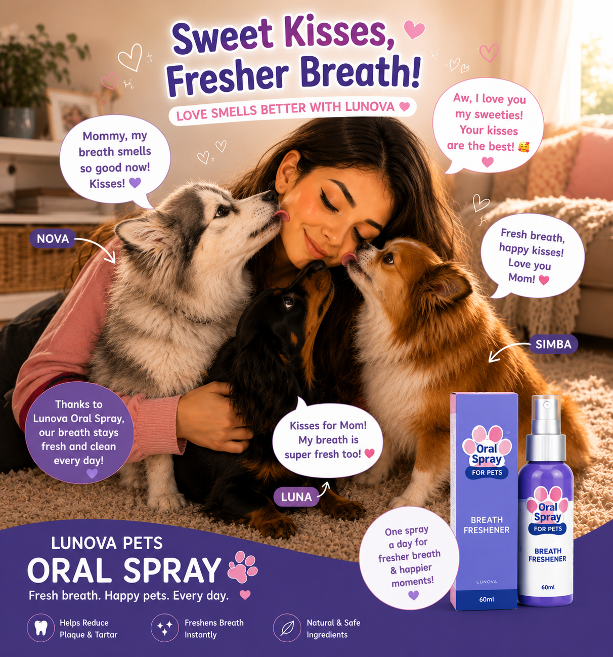 Pet Dental Cleaning Oral Spray