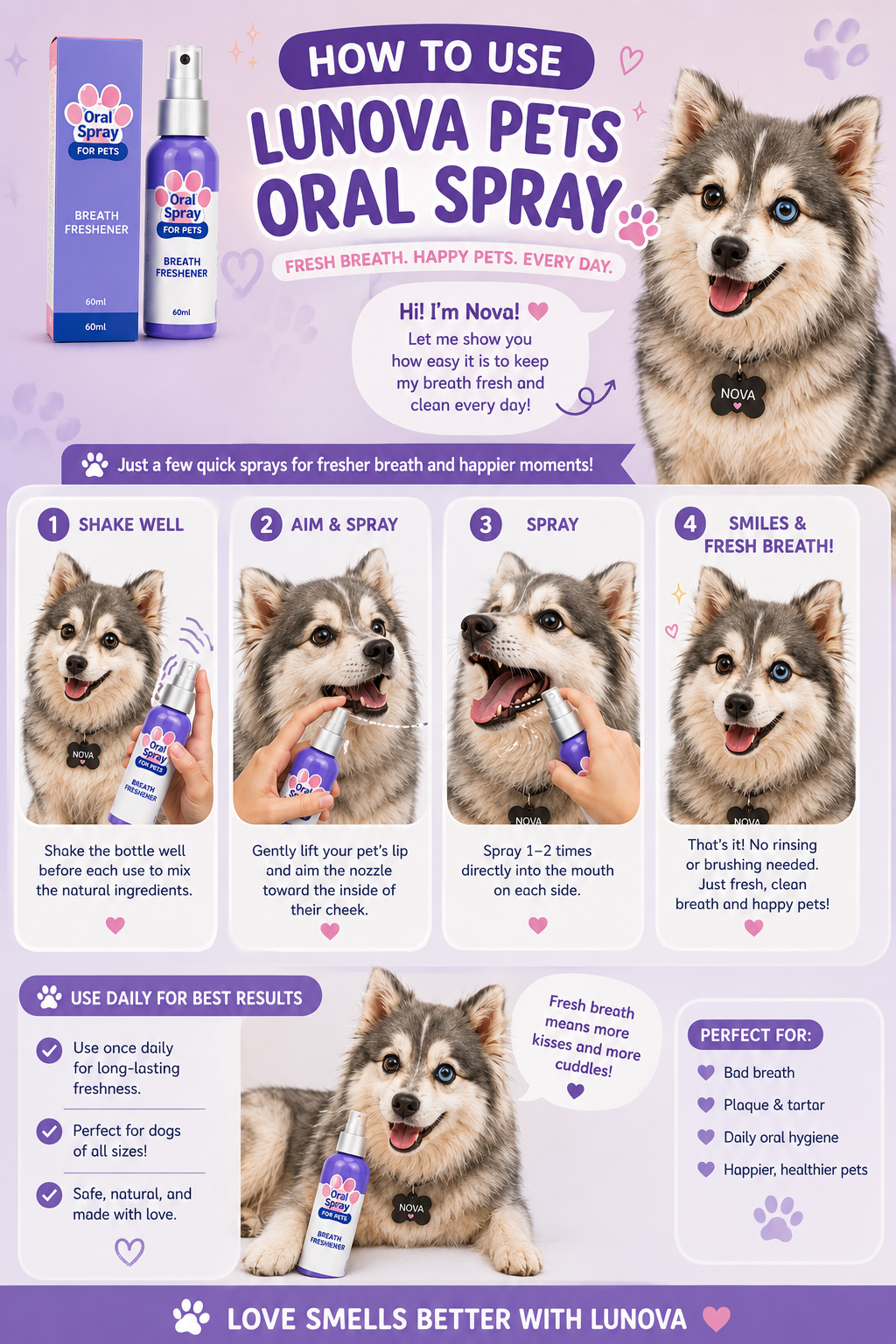 Pet Dental Cleaning Oral Spray