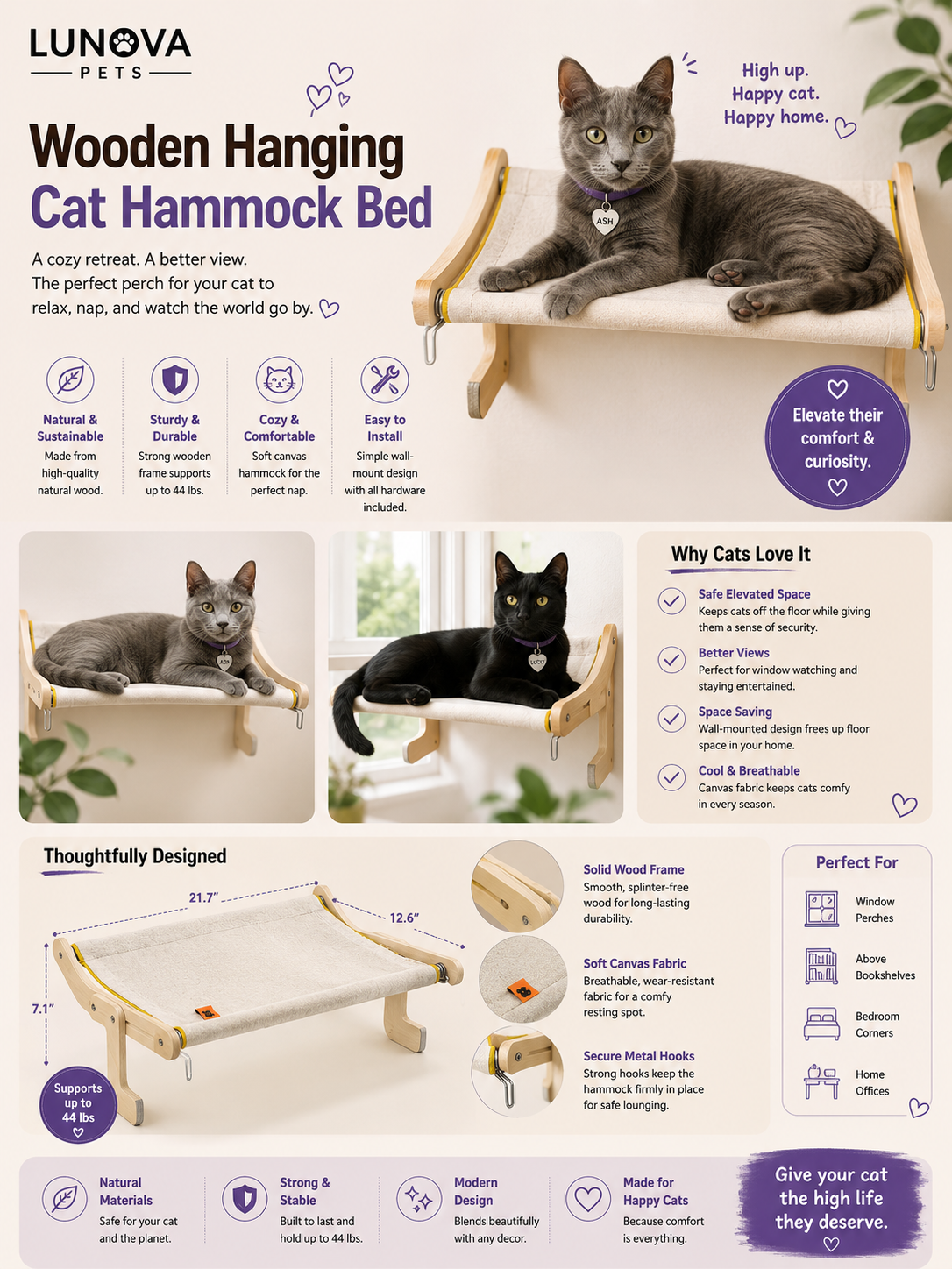 Cat Hammock Bed